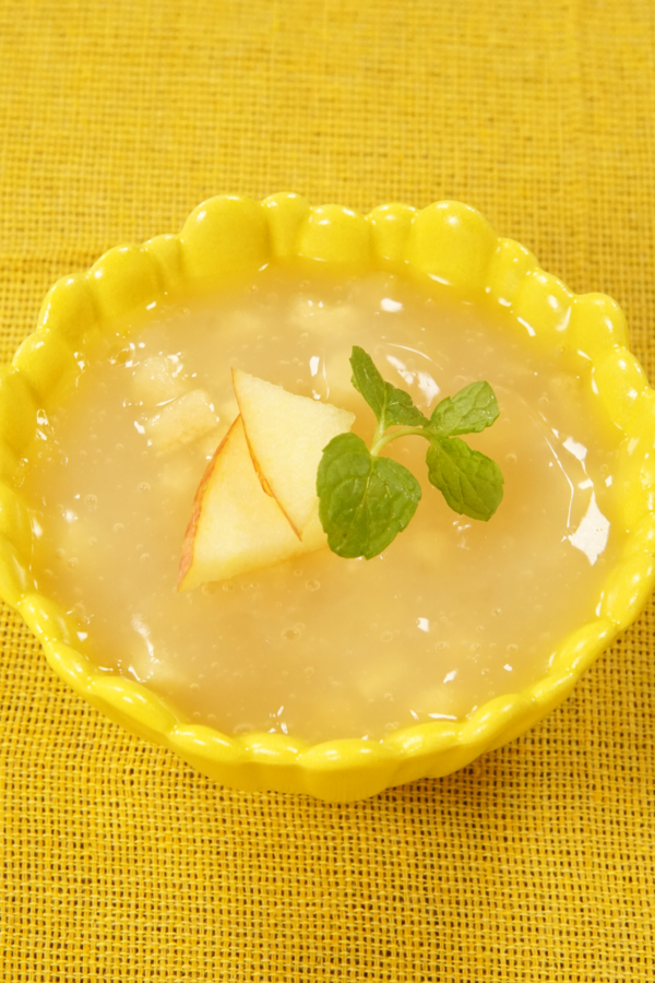 りんごと葛のゼリーの画像